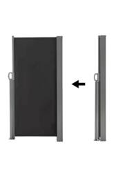 Garden Sanctuary 3mW Grey Outdoor Retractable Privacy Side Awning - thumbnail 4