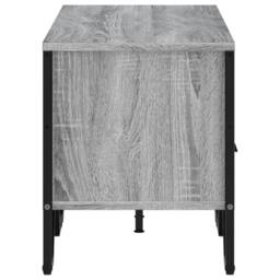 Berkfield Home TV Cabinet Grey Sonoma 122x34x41 cm Engineered Wood - Size: 122 x 34 x 41 cm - thumbnail 5