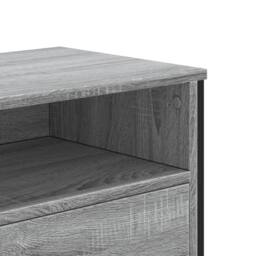Berkfield Home TV Cabinet Grey Sonoma 122x34x41 cm Engineered Wood - Size: 122 x 34 x 41 cm - thumbnail 8