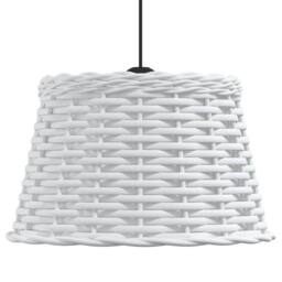 Berkfield Home Ceiling Lamp Shade White √ò38x23 cm Wicker - Size: 38x23 cm - thumbnail 4