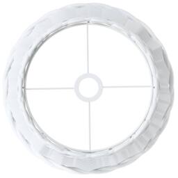 Berkfield Home Ceiling Lamp Shade White √ò38x23 cm Wicker - Size: 38x23 cm - thumbnail 5