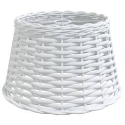 Berkfield Home Ceiling Lamp Shade White √ò38x23 cm Wicker - Size: 38x23 cm