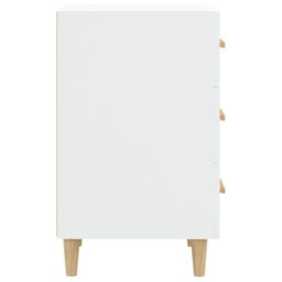 Berkfield Home Bedside Cabinet White 40x40x66 cm Engineered Wood - Size: 40 x 40 x 66 cm - thumbnail 5