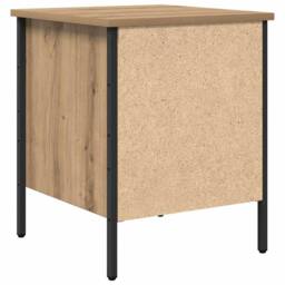 Berkfield Home Modern Bedside Cabinet Artisan Oak 40x42x50 cm Engineered Wood in Beige - Size: 40 x 42 x 50 cm - thumbnail 8