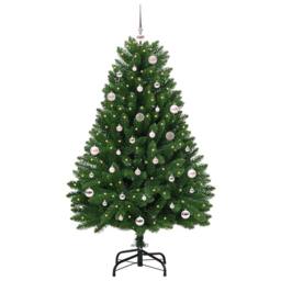 Berkfield Home Elegant Artificial Christmas Tree with Stand Green 150 cm PVC and - thumbnail 3