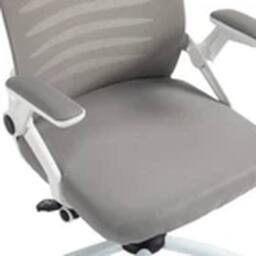 EONLION Mid-Back Office Chair Flip-Up Armrest Desk Swivel Chair Grey - thumbnail 2
