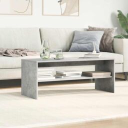 Berkfield Home TV Cabinet Concrete Grey 100x40x40 cm Engineered Wood - Size: 100 x 40 x 40 cm - thumbnail 4