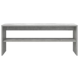 Berkfield Home TV Cabinet Concrete Grey 100x40x40 cm Engineered Wood - Size: 100 x 40 x 40 cm - thumbnail 5