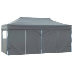 Berkfield Home Professional Folding Party Tent with 3 Sidewalls 3x4 m Steel Anth… in Grey - thumbnail 4