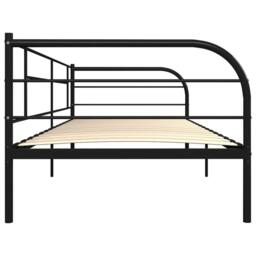Berkfield Home Practical Daybed Frame Black Metal 90x200 cm - thumbnail 5