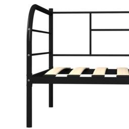 Berkfield Home Practical Daybed Frame Black Metal 90x200 cm - thumbnail 6