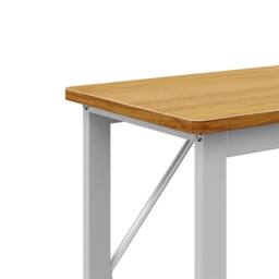 PAWNORA Console Table 1 Tier-White Frame-120cm Long in Natural - thumbnail 3
