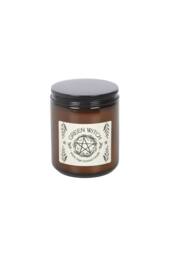 KDMD Green Witch White Sage Candle - Amber Glass, 22hr Burn, Energy Cleanse - thumbnail 2