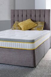 The Shire Bed Company Mode 1000 Count Pocket Sprung Tufted Mattress in White - Size: Single - thumbnail 1