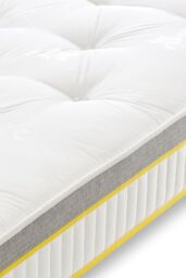 The Shire Bed Company Mode 1000 Count Pocket Sprung Tufted Mattress in White - Size: Single - thumbnail 4