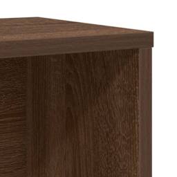 Berkfield Home Bookcase Brown Oak 60x24x76.5 cm Engineered Wood - thumbnail 9