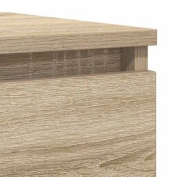 Berkfield Home Sideboard Sonoma Oak 100x35x76 cm Engineered Wood in Brown - Size: 100 x 35 x 76 cm - thumbnail 9