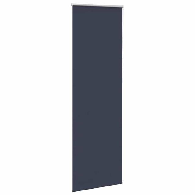 Berkfield Home Roller Blind Blackout Marine 65x230 cm Fabric Width 60.7 cm Polyester in Blue - image 1
