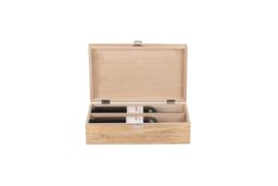 Red Hamper Two Bottle Oak Effect Wooden Box in Brown - thumbnail 5