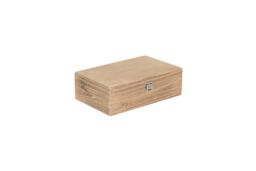 Red Hamper Two Bottle Oak Effect Wooden Box in Brown - thumbnail 2