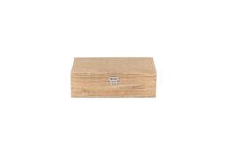 Red Hamper Two Bottle Oak Effect Wooden Box in Brown - thumbnail 3