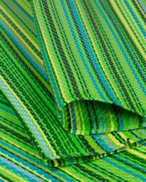 THE RUGS Reversible Weatherproof Outdoor Green Rugs Striped Rainbow 1020 - Size: 150 cm x 220 cm - thumbnail 4