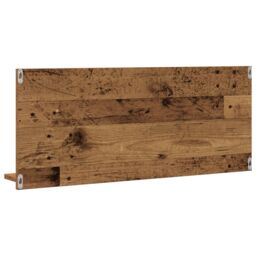 Berkfield Home Bathroom Mirror Old Wood 90x10.5x37 cm Engineered Wood in Brown - thumbnail 5