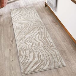 Desire Rugs Hamilton Modern Metallic Sheen Area Rug - Marble Inspired Design in Taupe - Size: 120 cm x 170 cm - thumbnail 6