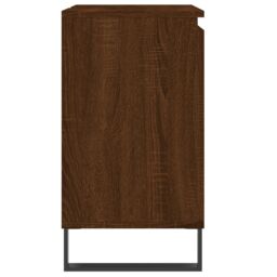 Berkfield Home Bathroom Cabinet Brown Oak 58x33x60 cm Engineered Wood - Size: 58 x 33 x 60 cm - thumbnail 6
