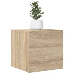 Berkfield Home Wall Mounted TV Cabinets 2 pcs Sonoma Oak 30.5x30x30 cm in Light Oak - thumbnail 2