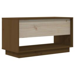 Berkfield Home TV Cabinet Honey Brown 74x34x40 cm Solid Wood Pine - Size: 74 x 34 x 40 cm - thumbnail 6