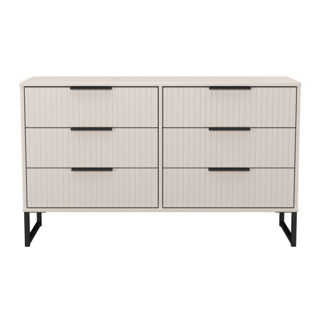 Ready Assembled 2 U Menai 6 Drawer Midi Chest (Ready Assembled) in Taupe - Size: Large - image 1