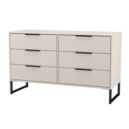 Ready Assembled 2 U Menai 6 Drawer Midi Chest (Ready Assembled) in Taupe - Size: Large - thumbnail 3
