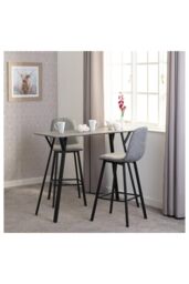 Seconique Quebec Bar Table Set in Dark Grey - thumbnail 1