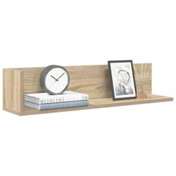 Berkfield Home Wall Shelves 2 pcs Sonoma Oak 75x16.5x16.5 cm Engineered Wood in Light Tan - thumbnail 2