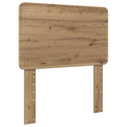 Berkfield Home Bed Frame Artisian Oak 75 x 190 cm Solid Pine Wood in Brown - thumbnail 6