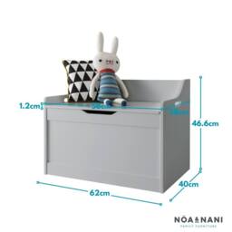 Nöa and Nani Lola Toy Box Storage Organiser in Silk Grey - thumbnail 5