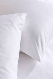Hotel Pure Luxury 4 Star Classic Pillowcase - Pair in White - Size: Standard Pillow Case - thumbnail 3