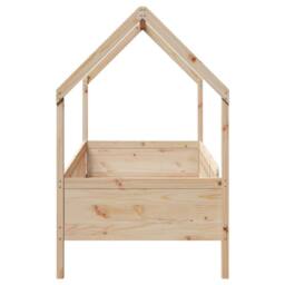 Berkfield Home Kids' House Bed Frame without Mattress 90x200 cm Pine in Natural - thumbnail 5