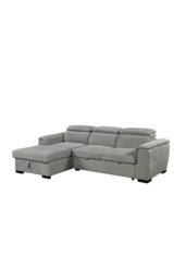 More4Homes Tivoli 3 Seater Fabric Pull Out Sofa Bed in Grey - thumbnail 2