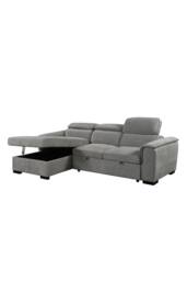 More4Homes Tivoli 3 Seater Fabric Pull Out Sofa Bed in Grey - thumbnail 3