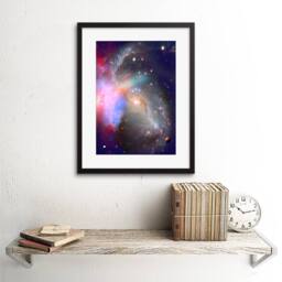"Artery8 NASA Spiral Galaxy Deep Space Stars Nebula 12x16"" Framed Art Print - Size: W12"" x H16""" - thumbnail 2