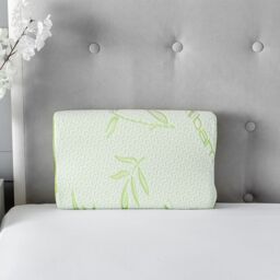Snug City Small Bamboo Memory Foam Contour Neck Support Orthopaedic Pillow in Green - thumbnail 5