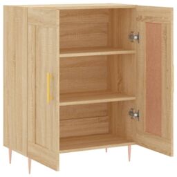 Berkfield Home Sideboard Sonoma Oak 69.5x34x90 cm Engineered Wood in Brown - thumbnail 6