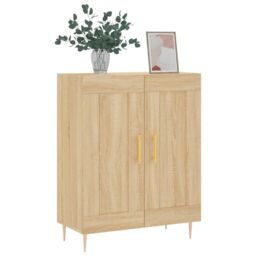 Berkfield Home Sideboard Sonoma Oak 69.5x34x90 cm Engineered Wood in Brown - thumbnail 3