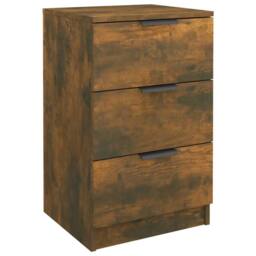 Berkfield Home Bedside Cabinets 2 pcs Smoked Oak 40x36x65 cm in Brown - Size: 40 x 36 x 65 cm - thumbnail 6