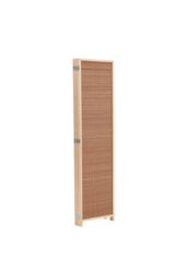 Living and Home 6-Panel Bamboo Woven Folding Room Divider in Brown - thumbnail 4
