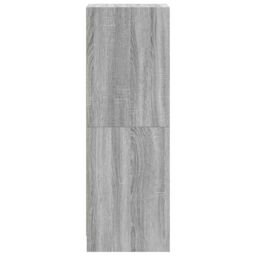 Berkfield Home Highboard with Glass Doors Grey Sonoma 35x37x109 cm - Size: 35 x 37 x 109 cm - thumbnail 7