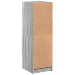 Berkfield Home Highboard with Glass Doors Grey Sonoma 35x37x109 cm - Size: 35 x 37 x 109 cm - thumbnail 8