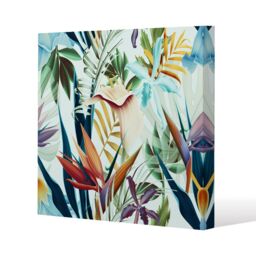 Benjamin Tate Design Tropical Plants (Canvas Print) / 46 x 46 x 4cm in Natural - Size: 46 x 46 x 4 cm - thumbnail 1